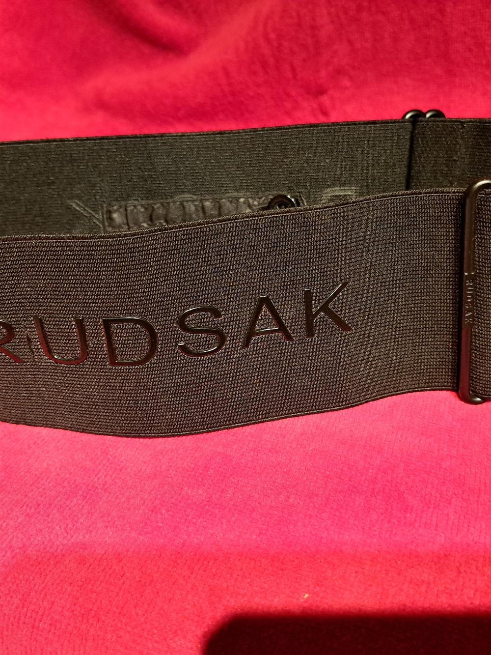 RUDSAK Black Elastic Logo Belt Strap
